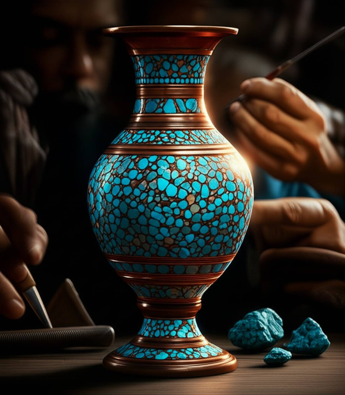 هنر فیروزه کوبی