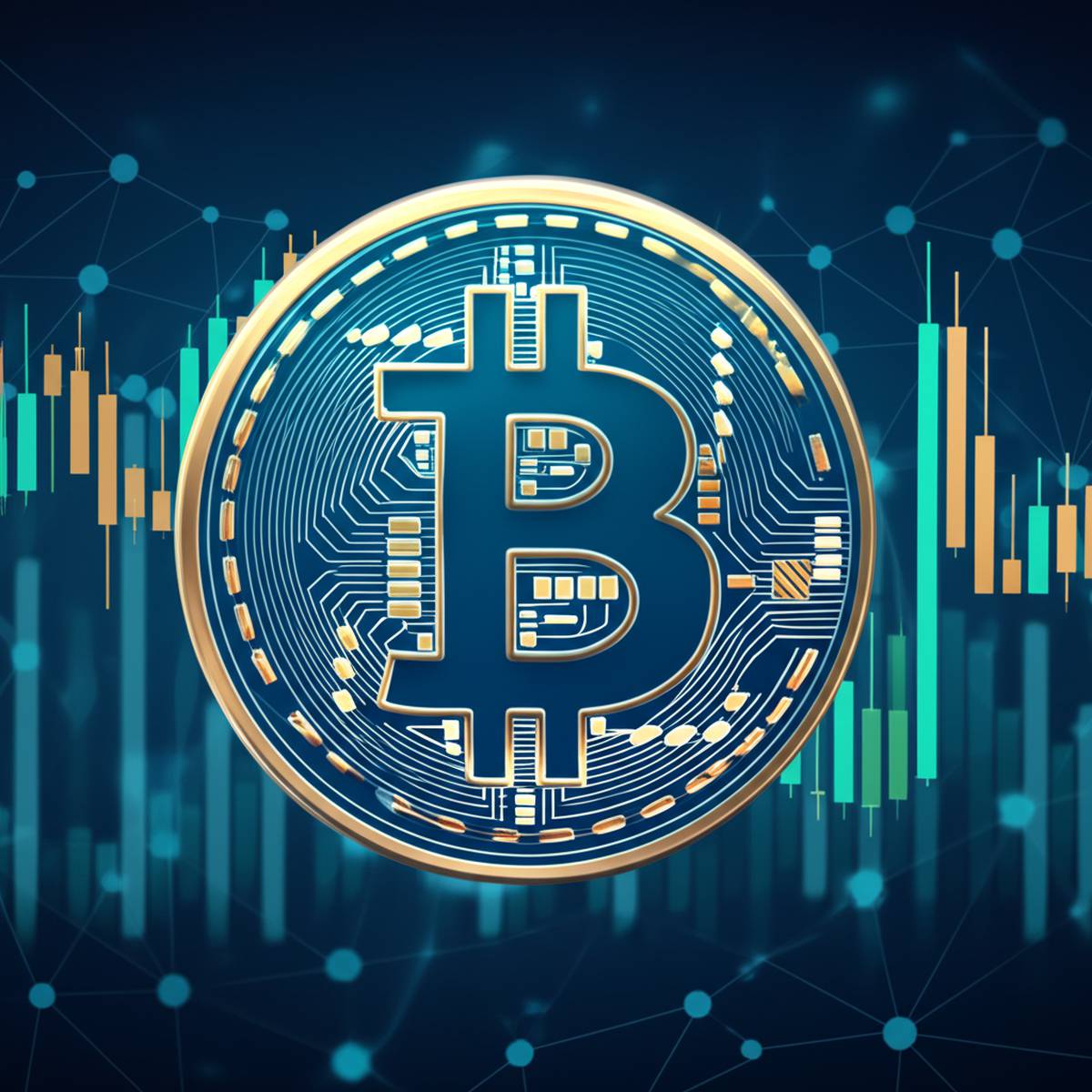 نمودار تحلیل تکنیکال بیت کوین